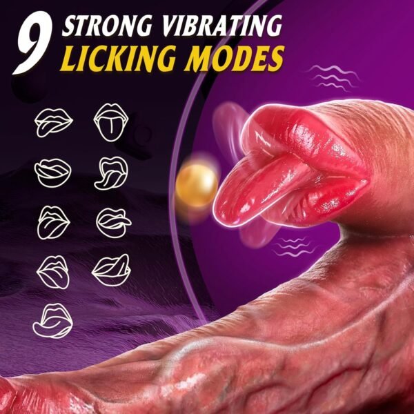 Realistic Thrusting Vibrator – Silicone Telescopic Cock