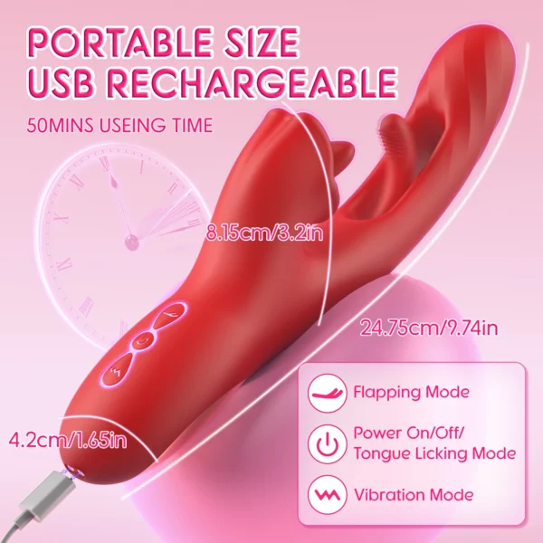 SENSIVO 360° Tongue-Licking Thrusting G‑Spot Vibrator