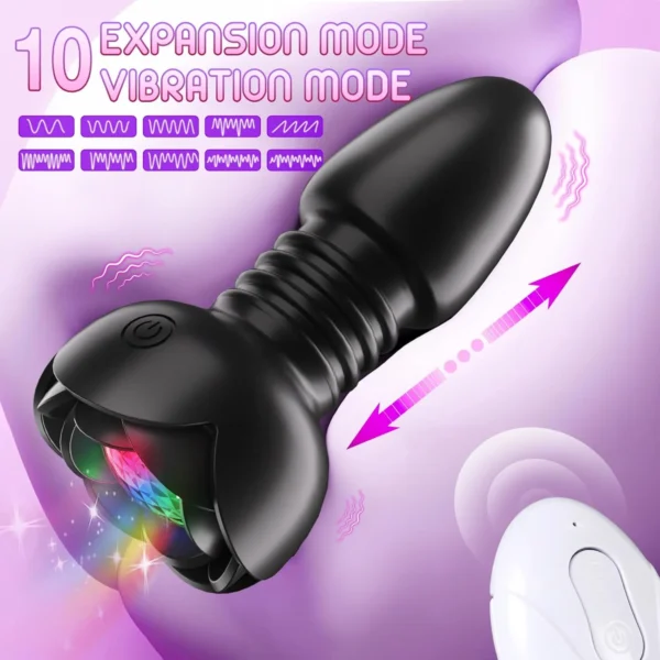 Wireless Telescopic Anal Plug – Vibrating Prostate Massager