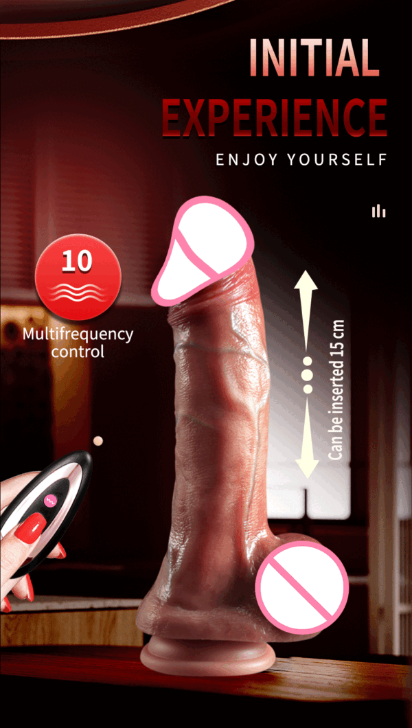 Thrusting Dildo Vibrator – Realistic & Remote-Controlled