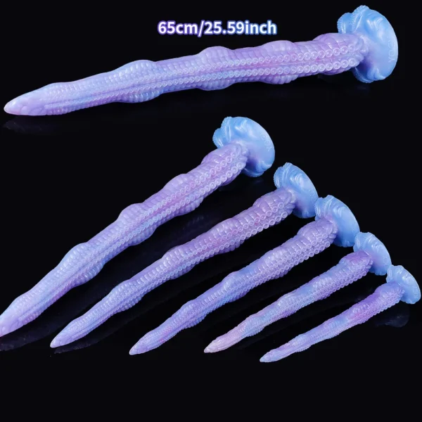 YOCY Super Long Octopus Dildo 25.59 inch Fantasy Dildo With Suction Cup Silicone Tentacle Anal Sex Toy For Women Men