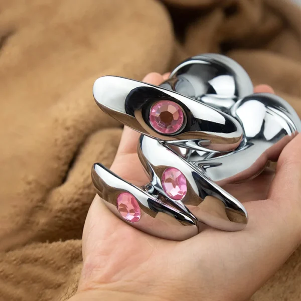 Heavy Stainless Steel Anal Plug Prostate Stimulation Pleasure Metal Expansion Massage Butt Plug Adult Couple Masturbation SexToy