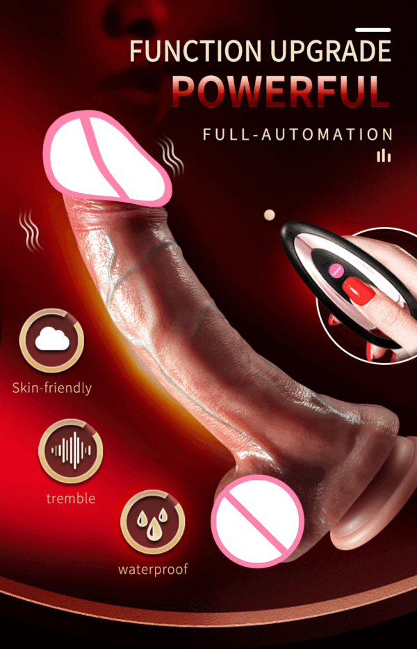Thrusting Dildo Vibrator – Realistic & Remote-Controlled