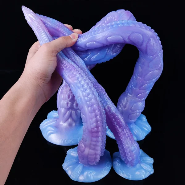 YOCY Super Long Octopus Dildo 25.59 inch Fantasy Dildo With Suction Cup Silicone Tentacle Anal Sex Toy For Women Men