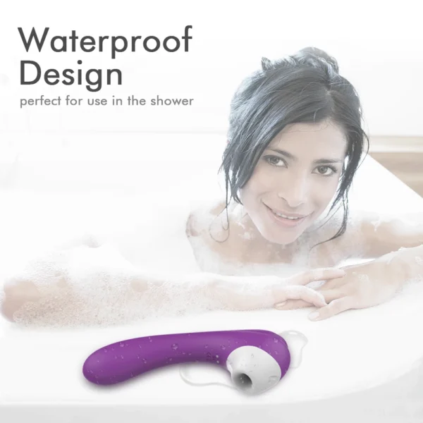 2-in-1 Clitoral Suction Cup G-Spot Vibrator Strong Vibration Dildo Sex Toy Female Dual Stimulation Female Masturbator Waterproof