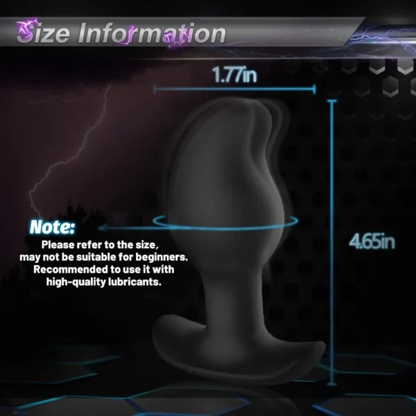 Electric Shock Vibration Vibrator Penetration Prostate Massager Stimulator Stimulation Docking Anal Plug Male Sex Toy For Man