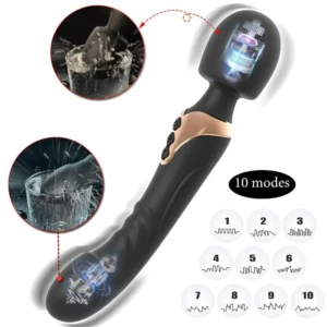 AV Vibrator with 10 Frequency Vibrating Sex Toy for Women Vagina G Spot Double Stimulation Vagina Massager Female Sex Toys