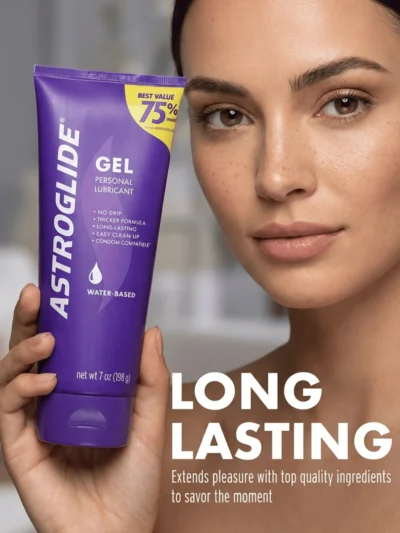 LustPanda® water-based personal lubricant gel with a thick, no-drip formula. Ultra-gentle, long-lasting comfort, toy & condom safe, easy clean-up.