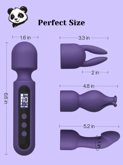 wand vibrator kit, rechargeable wand massager, LCD vibrator, couples sex toy, body safe vibrator, waterproof wand, adult wellness device, Tracy’s Dog vibrator
